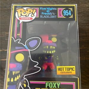 Funko Blacklight Foxy Pop! Games Figure — Neon Yellow, Pink, Purple, Blue